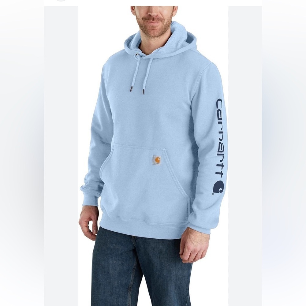 Carhartt Men's Loose Fit Midweight Logo Sleeve Graphic Sweatshirt TS0288-M S